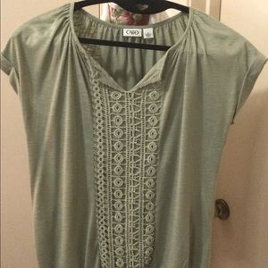 Never worn...Cato size “S” olive t-shirt